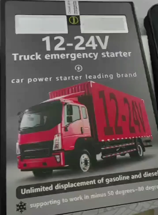 Dernière affaire concernant Démarreur de saut de voiture 12V/24V, Pack Booster de camion robuste, démarreur d'urgence de batterie de véhicule, banque d'alimentation haute capacité